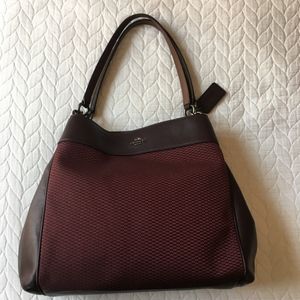 Coach Burgundy Shoulder Bag / Purse